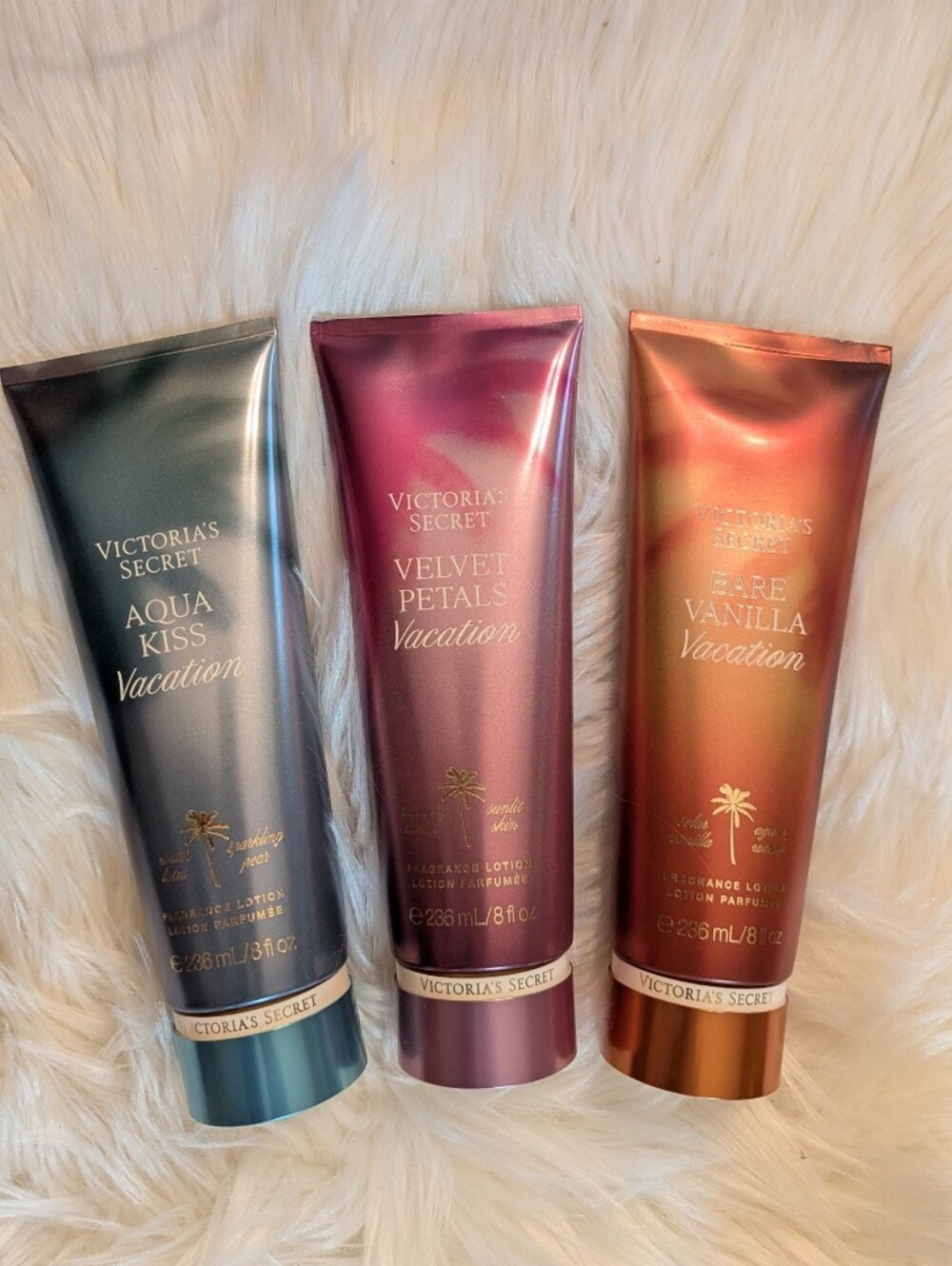 Victoria's Secret Vacation Body Lotion 3 Pack Bundle